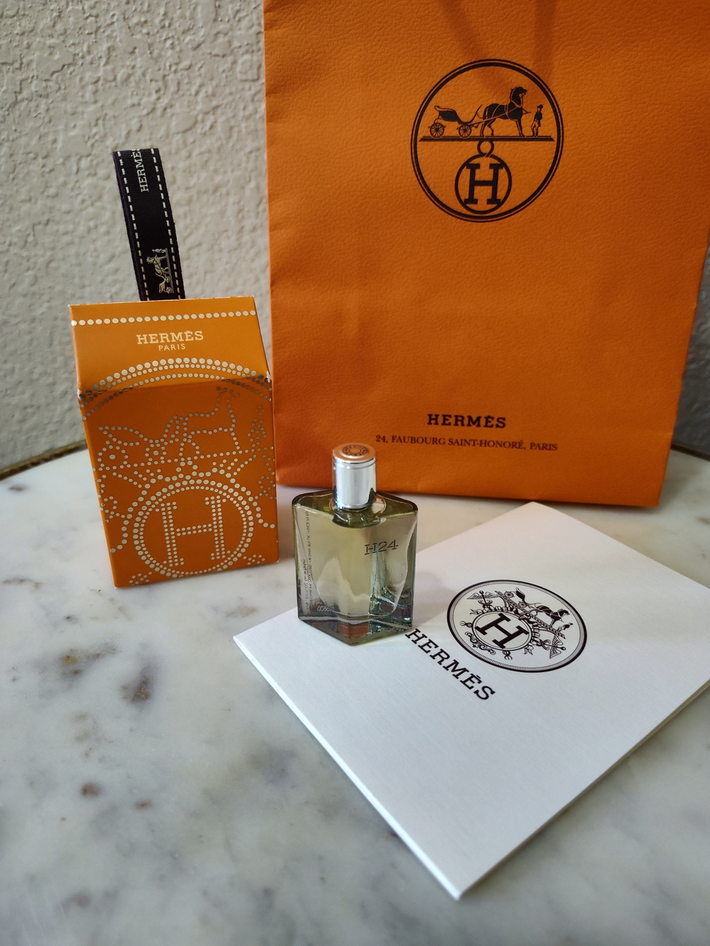 HERMÈS H24 Collectible Gift Set Mini Box Shopping Bag Presentation Card NWT - Picture 1 of 10